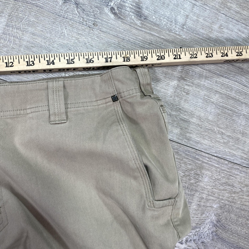 5.11 Tactical Pants Mens 36 Khaki Beige Chino Utility Straight Leg 74481 - Picture 8 of 10
